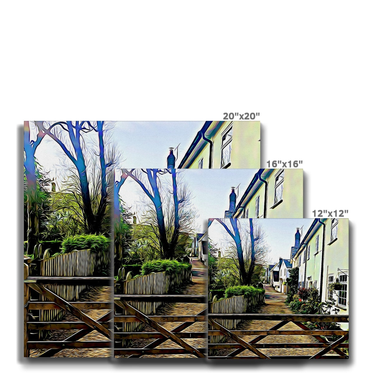 Church Path - Illustrated Canvas