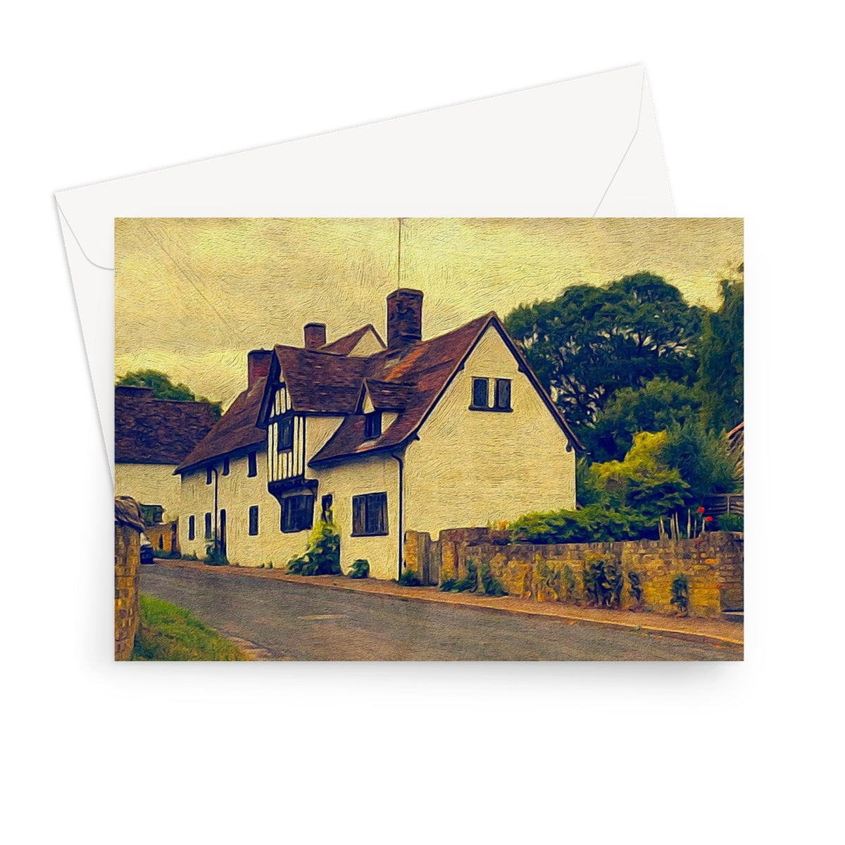 Mill Street - Oil Greeting Card