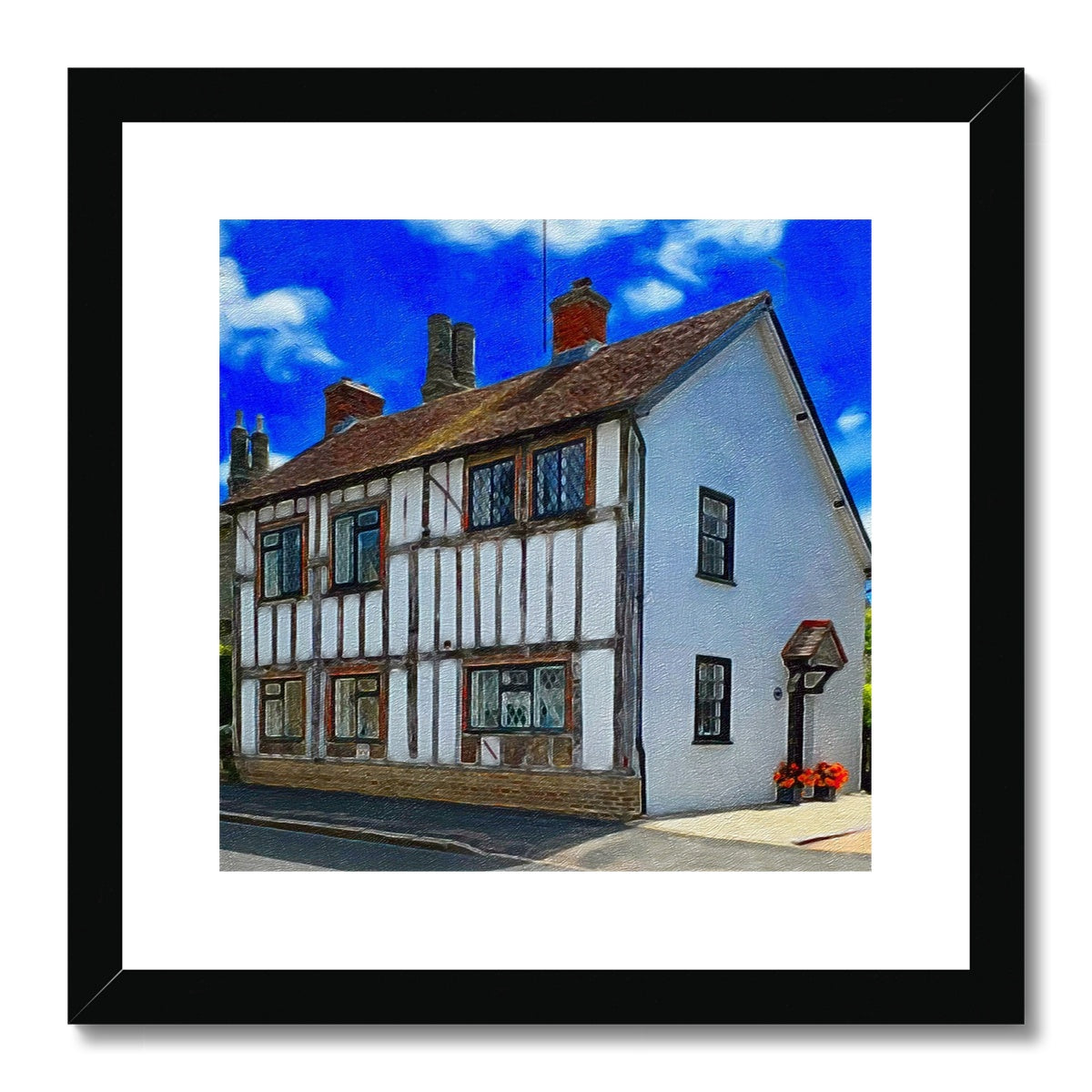 Beams Cottage - Oil Framed & Mounted Print