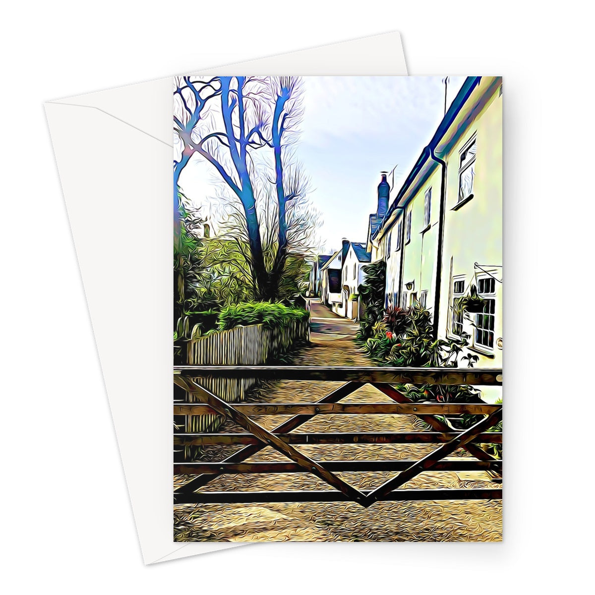 Church Path - Illustrated Greeting Card