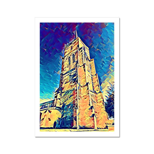 St Mary's Tower - Poly Art Fine Art Print