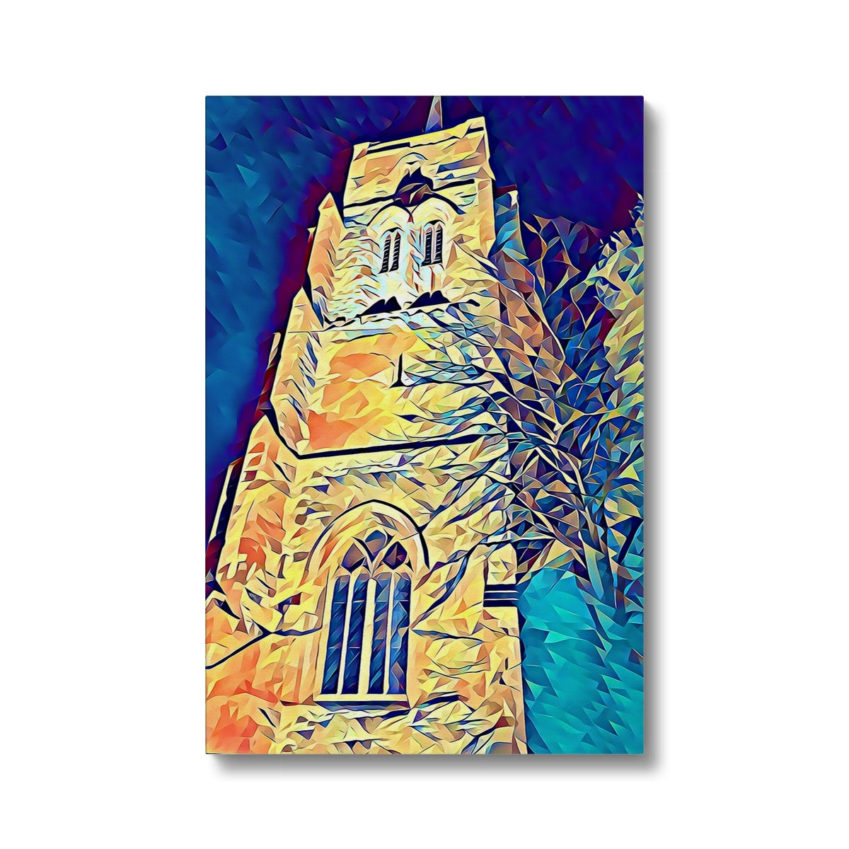 St Mary's Tower North - Poly Art Canvas