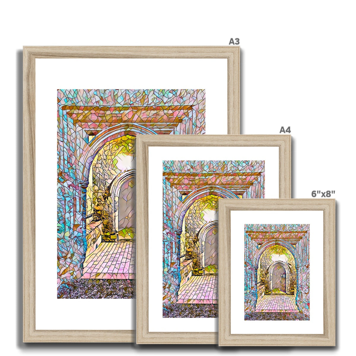 St Mary's North Entrance - Mosaic Framed & Mounted Print