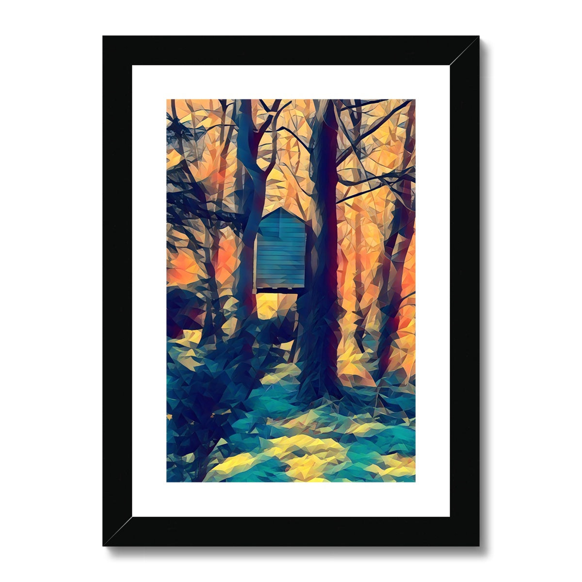 Tree House at Elbrook - Poly Art Framed & Mounted Print