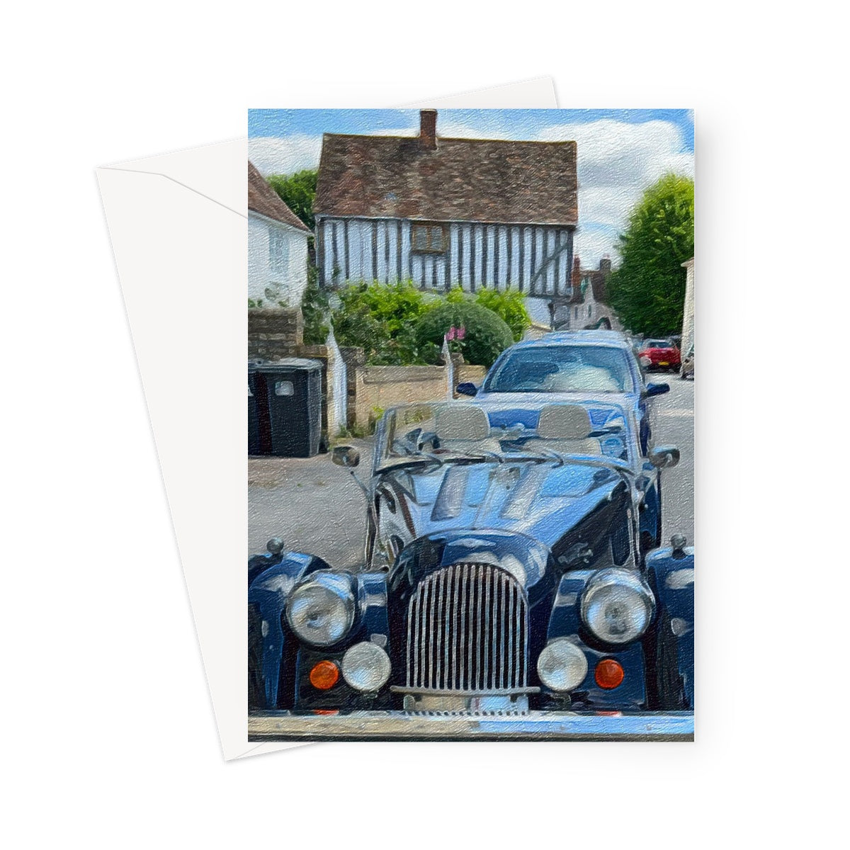 Morgan on the High Street - Oil Greeting Card