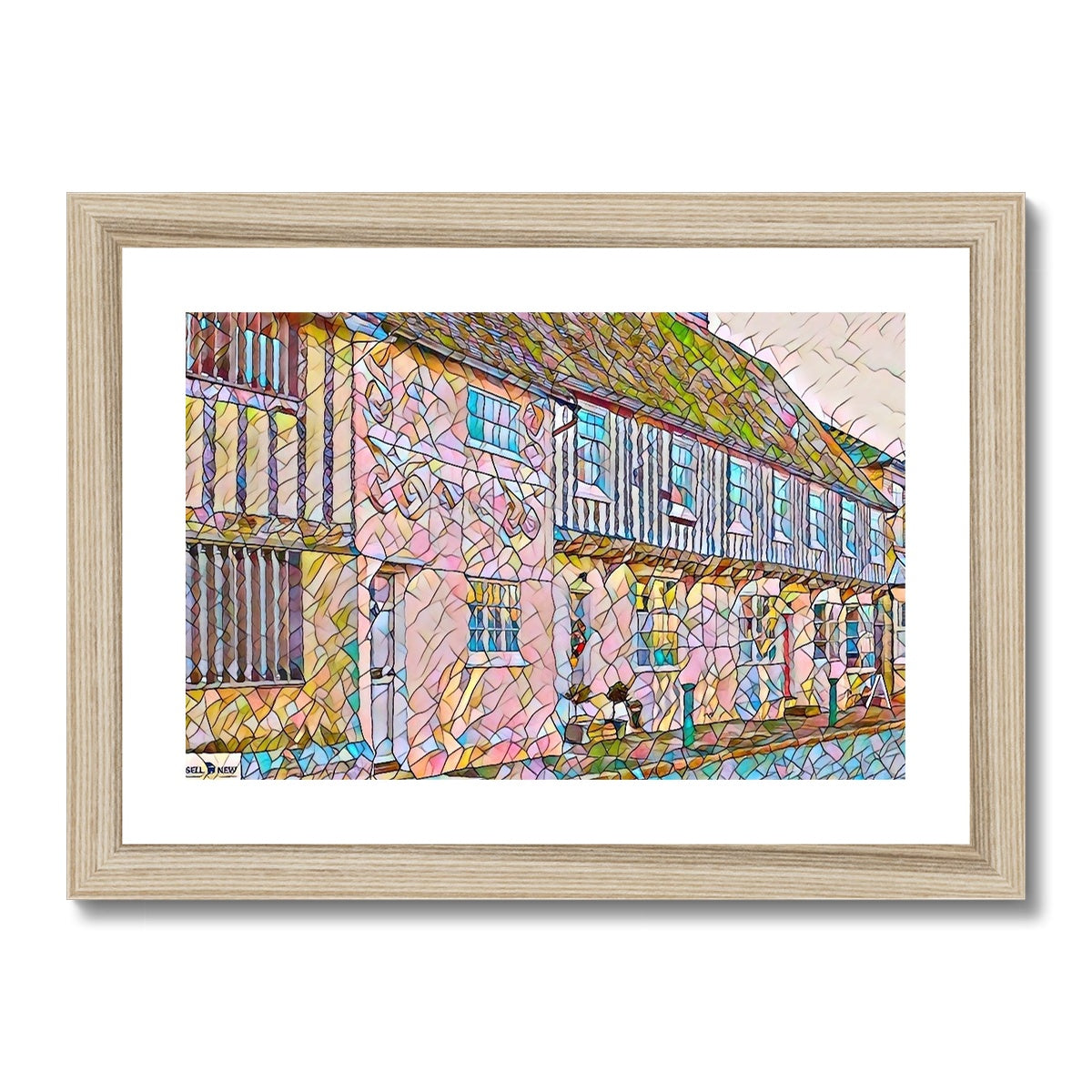 Tudor High Street - Mosaic Framed & Mounted Print