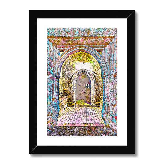 St Mary's North Entrance - Mosaic Framed & Mounted Print