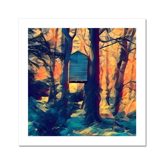 Tree House at Elbrook - Poly Art Fine Art Print