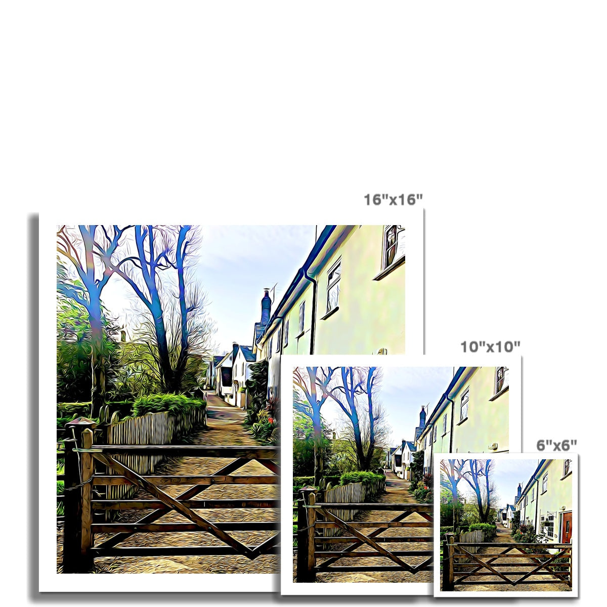 Church Path - Illustrated Fine Art Print