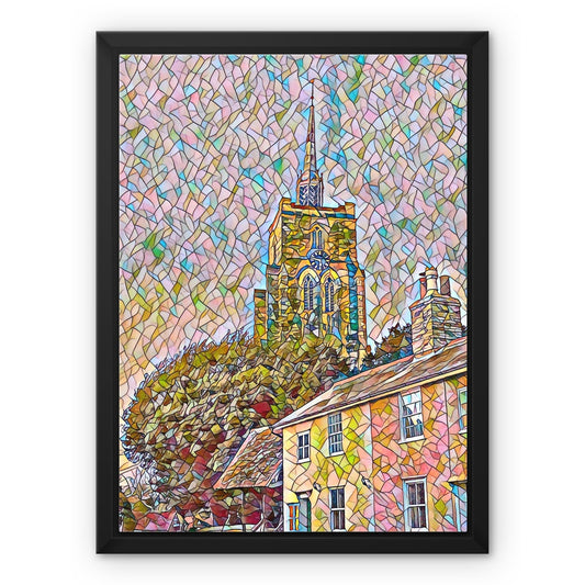 St Mary's from Mill Street - Mosaic Framed Canvas