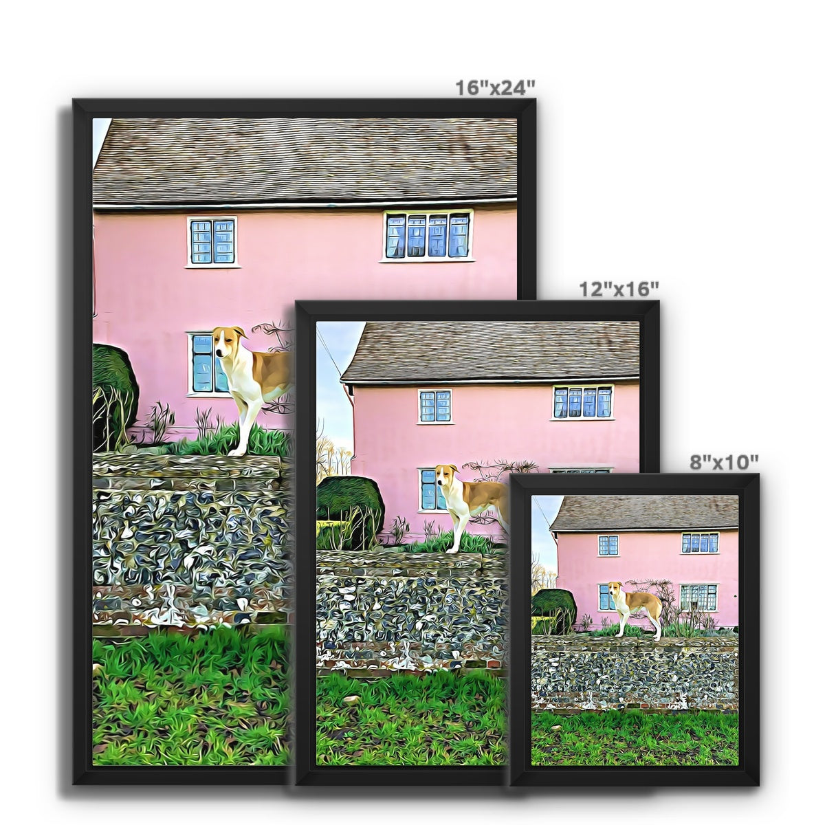 Gardiners Lane - Illustrated Framed Canvas