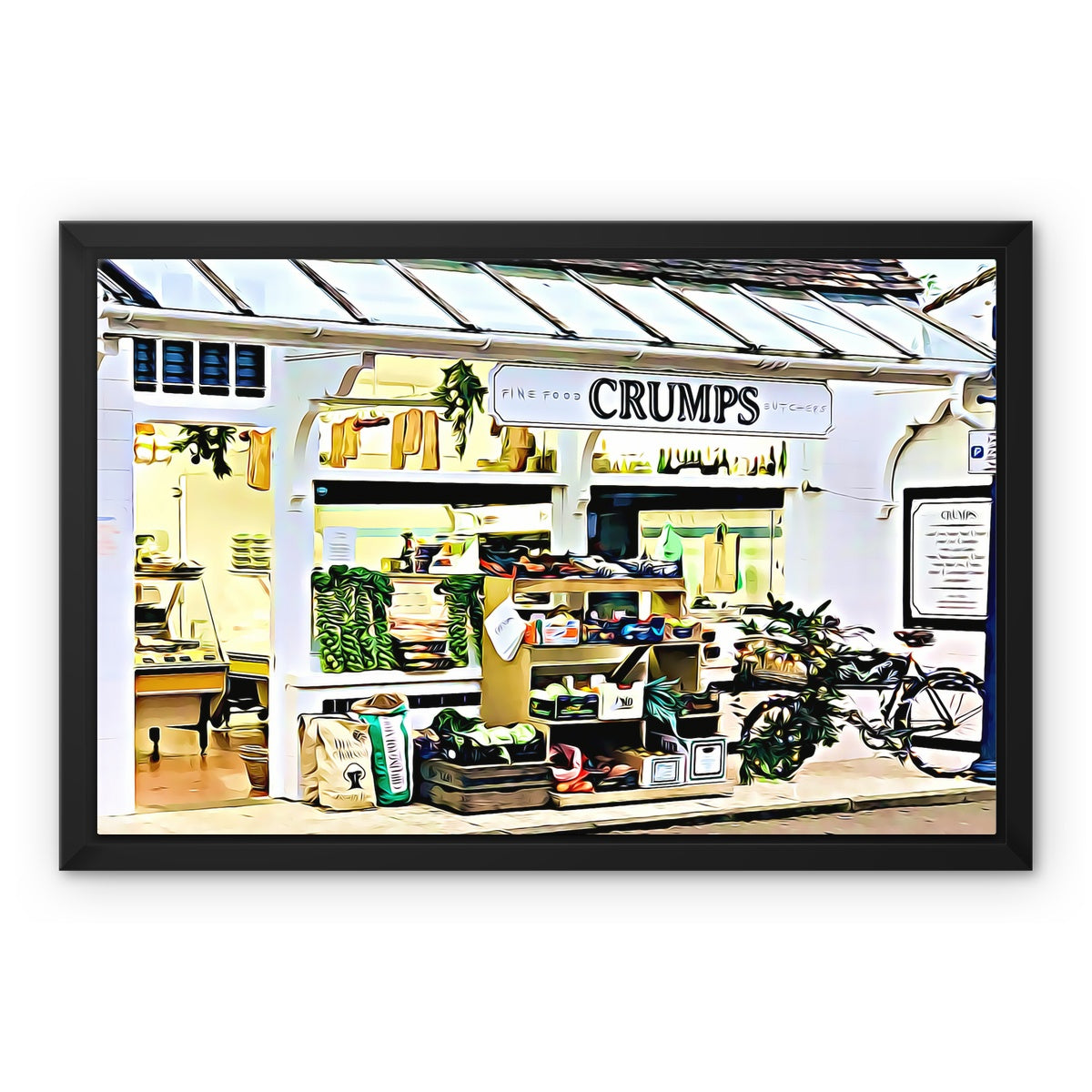 Crumps - Illustrated Framed Canvas