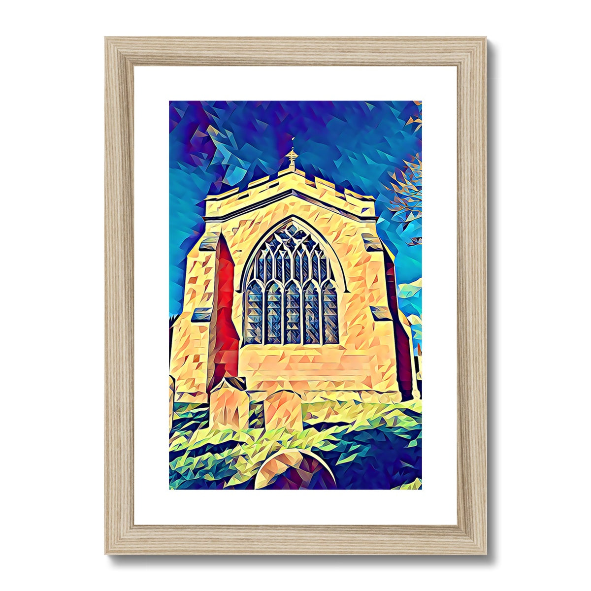 St Mary's East Face - Poly Art Framed & Mounted Print