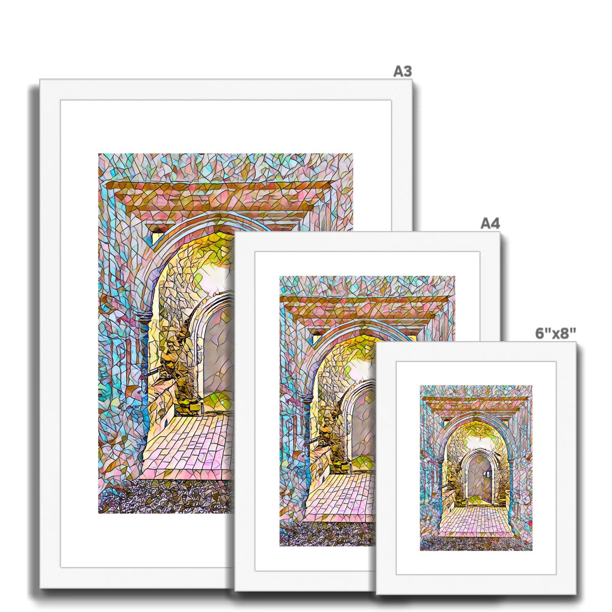 St Mary's North Entrance - Mosaic Framed & Mounted Print