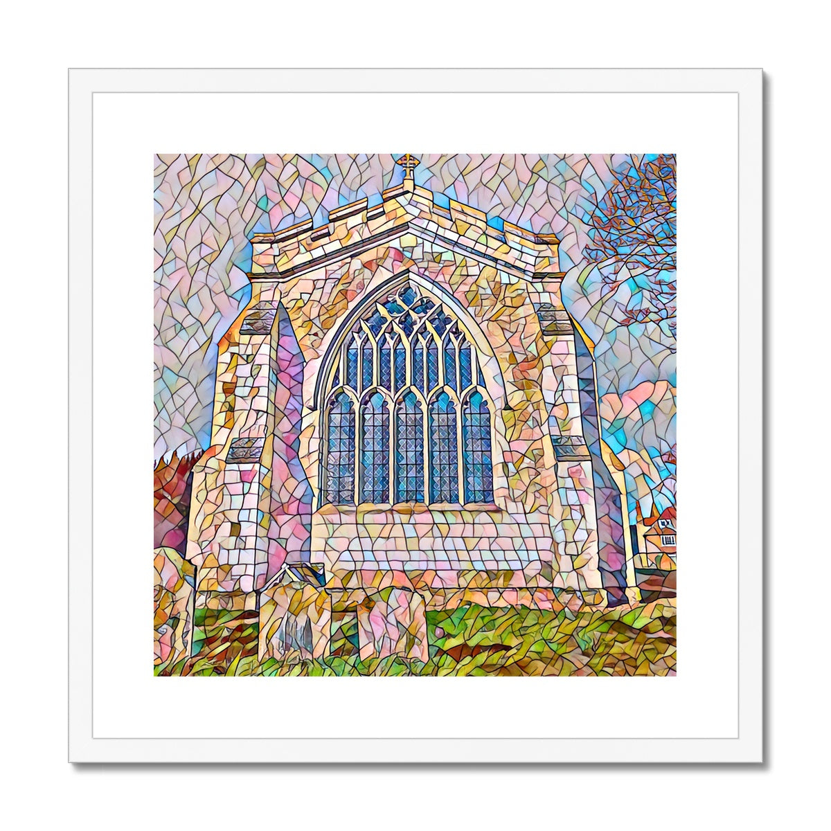 St Mary's East Face - Mosaic Framed & Mounted Print