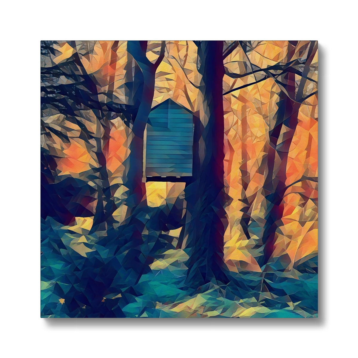 Tree House at Elbrook - Poly Art Canvas