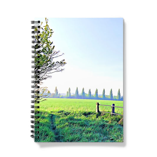 Poplars from Gardiners Lane - Illustrated Notebook