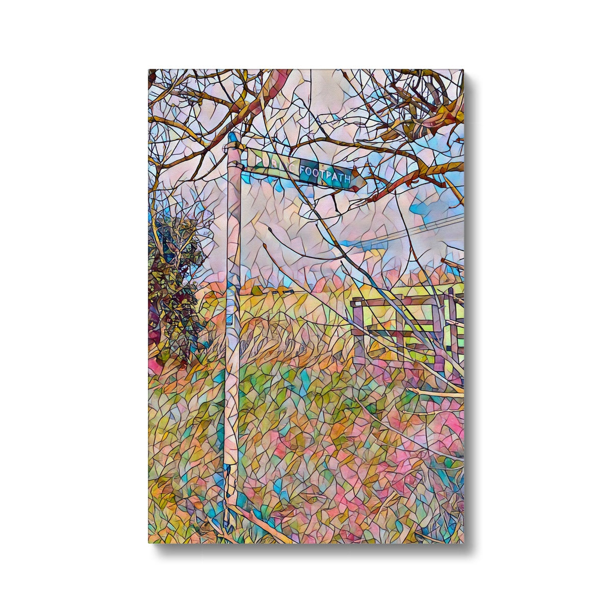 Loves Lane Footpath & Gate - Mosaic Canvas