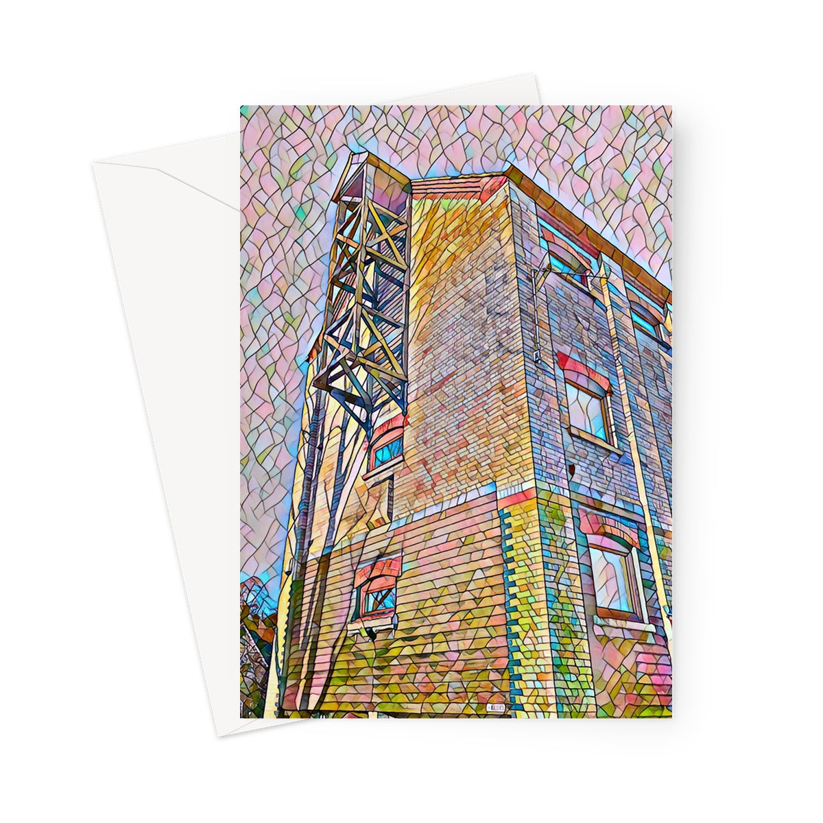 The Maltings 2 - Mosaic Greeting Card