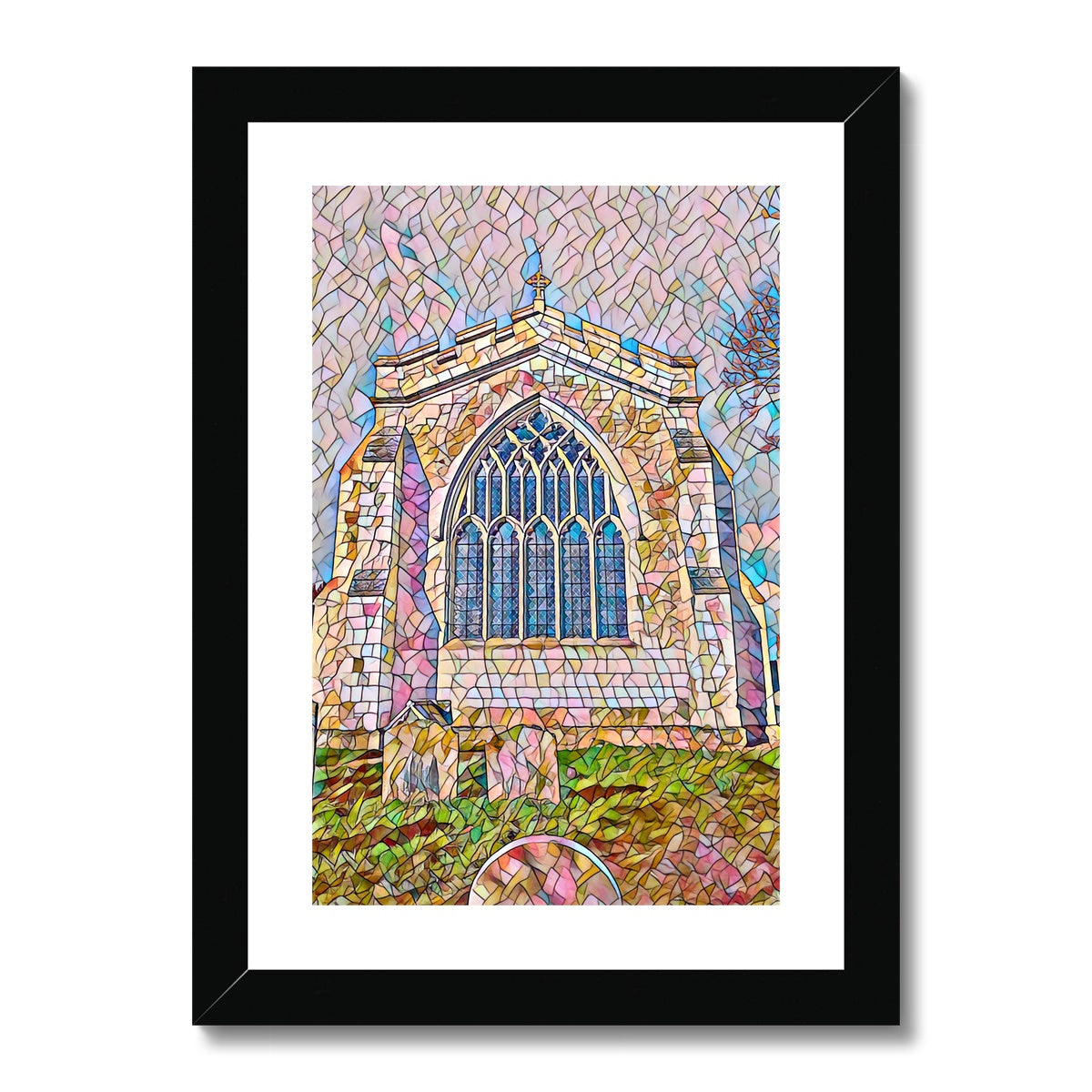 St Mary's East Face - Mosaic Framed & Mounted Print