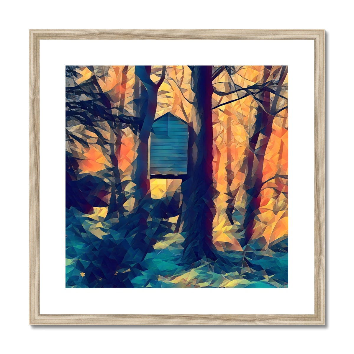 Tree House at Elbrook - Poly Art Framed & Mounted Print