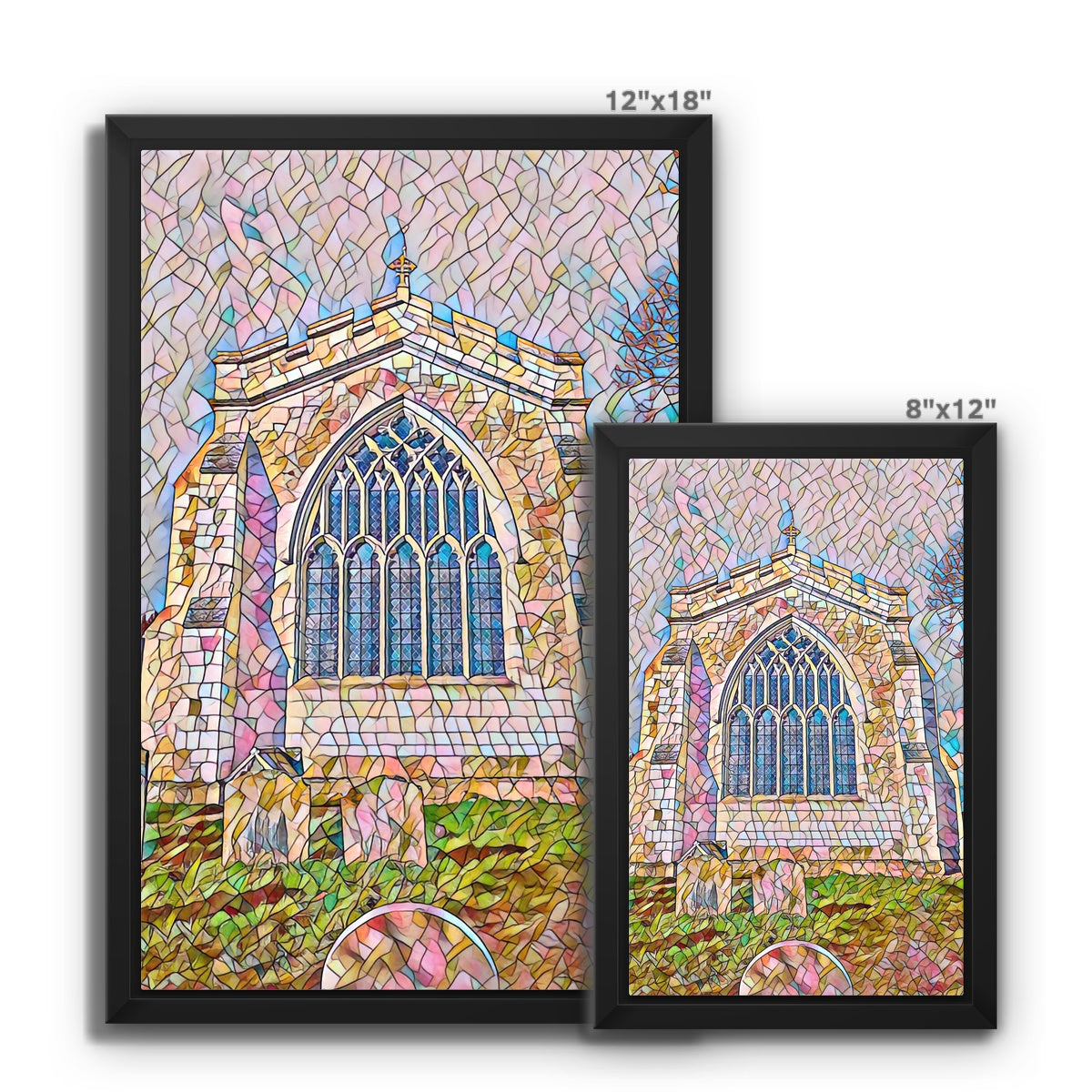 St Mary's East Face - Mosaic Framed Canvas