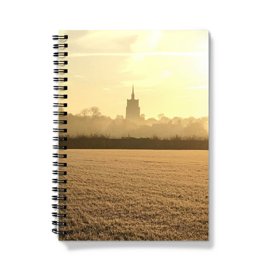 St Mary's Frosty Morning - Black & White Notebook