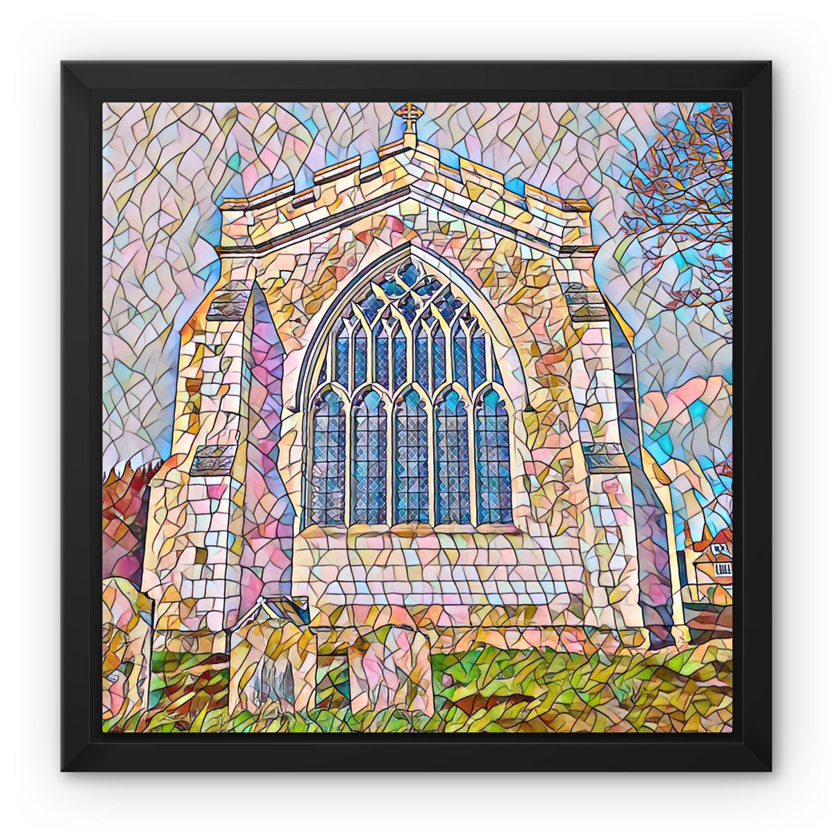 St Mary's East Face - Mosaic Framed Canvas