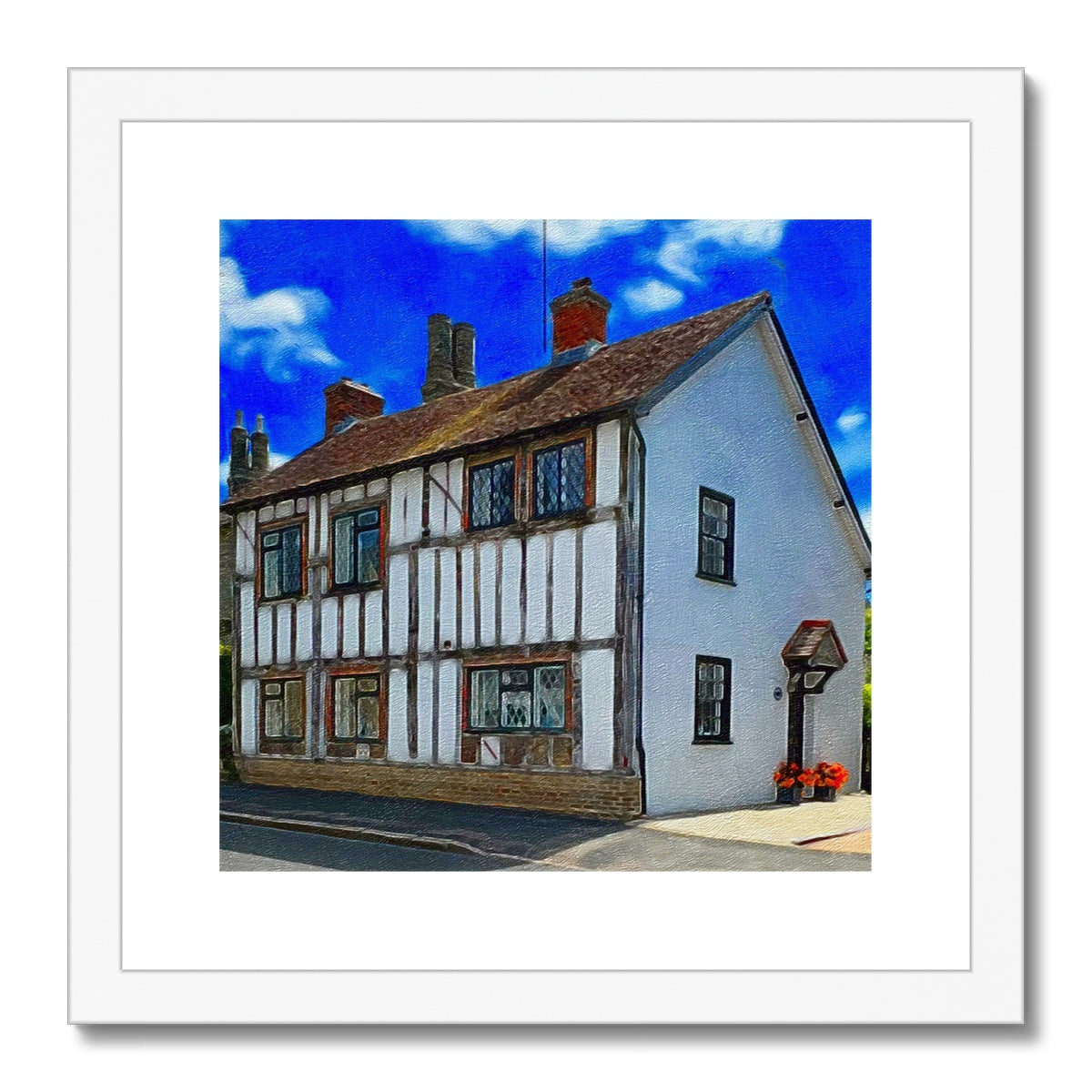 Beams Cottage - Oil Framed & Mounted Print