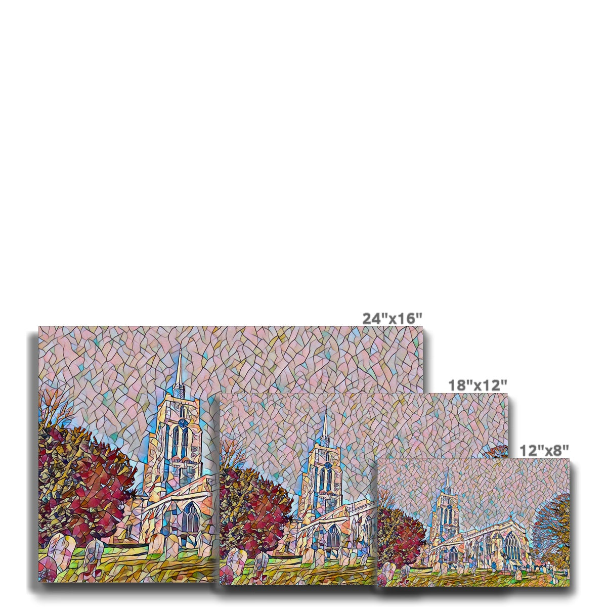 St Mary's from the East - Mosaic Canvas