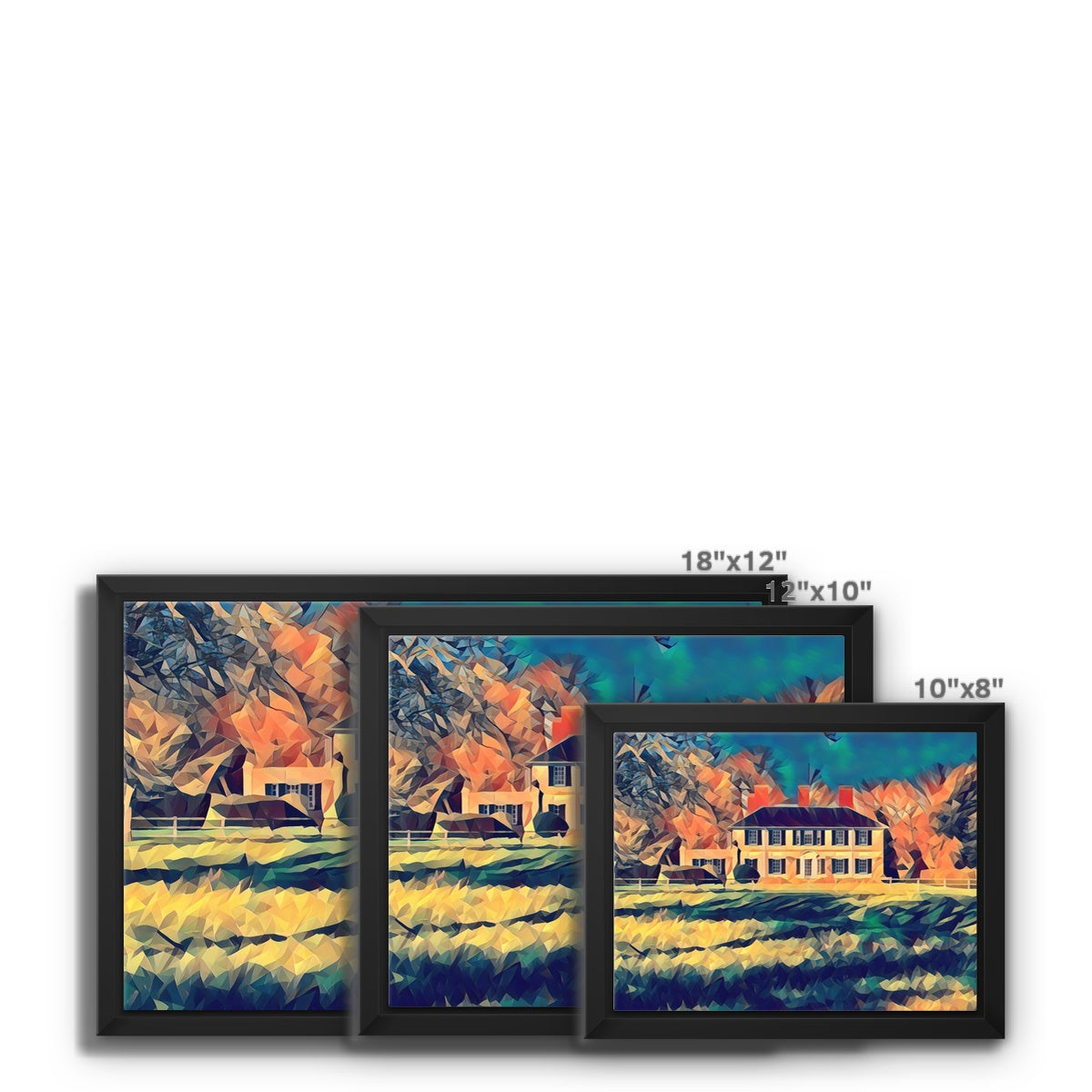 The Bury 2 - Poly Art Framed Canvas