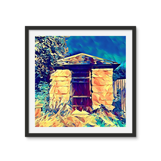 The Lock Up - Poly Art Framed Photo Tile