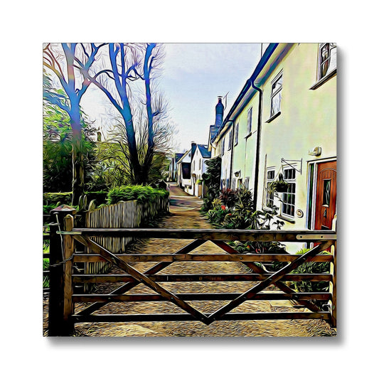 Church Path - Illustrated Canvas