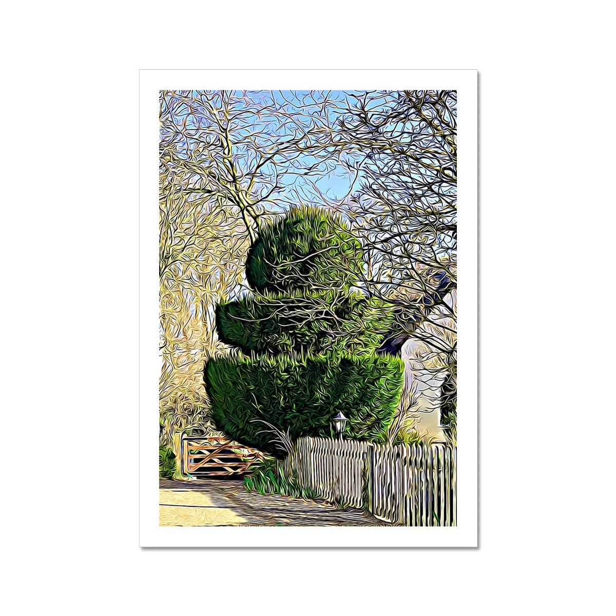 Hodwell Topiary - Illustrated Fine Art Print