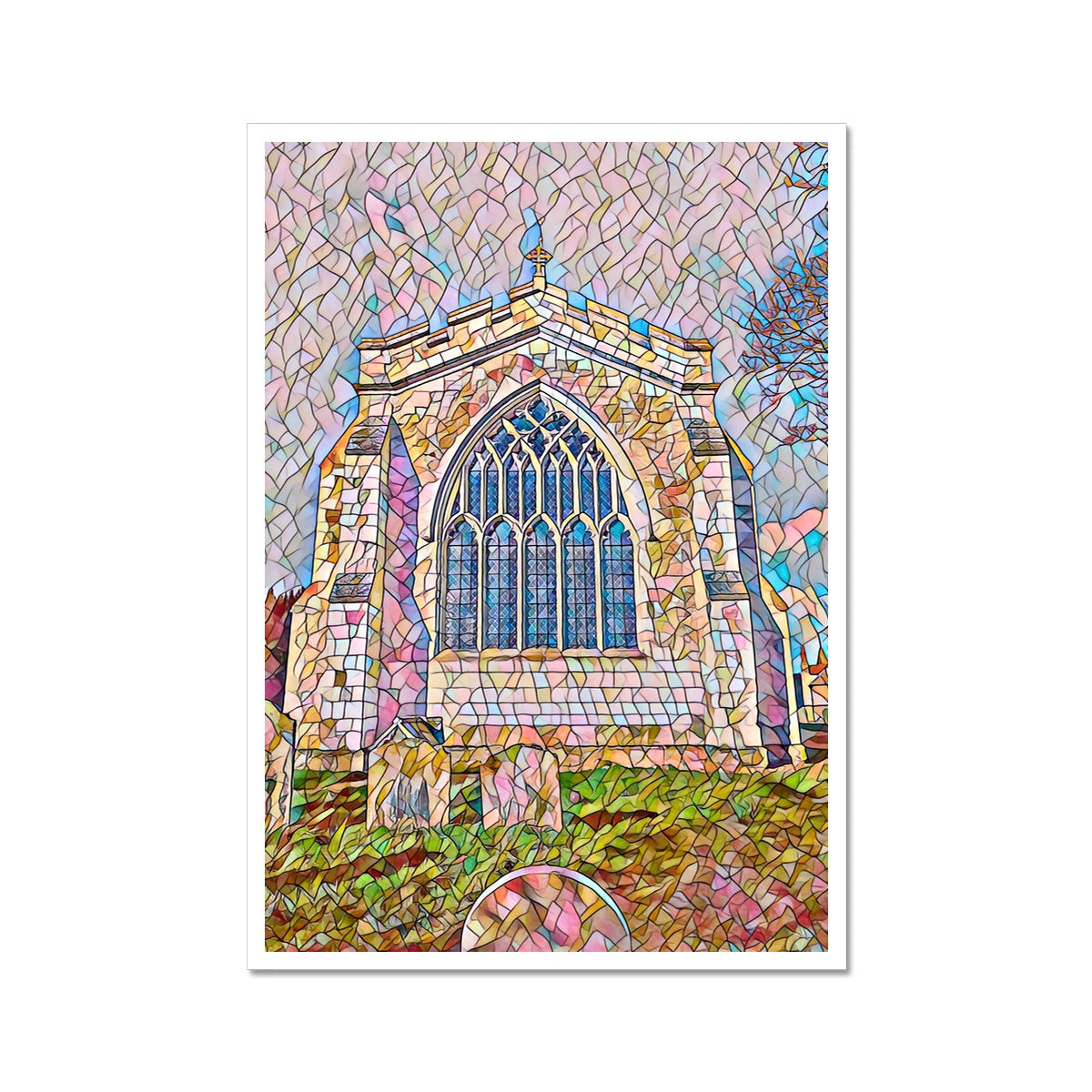 St Mary's East Face - Mosaic Fine Art Print