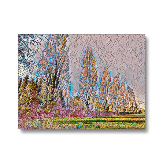 The Poplars - Mosaic Canvas