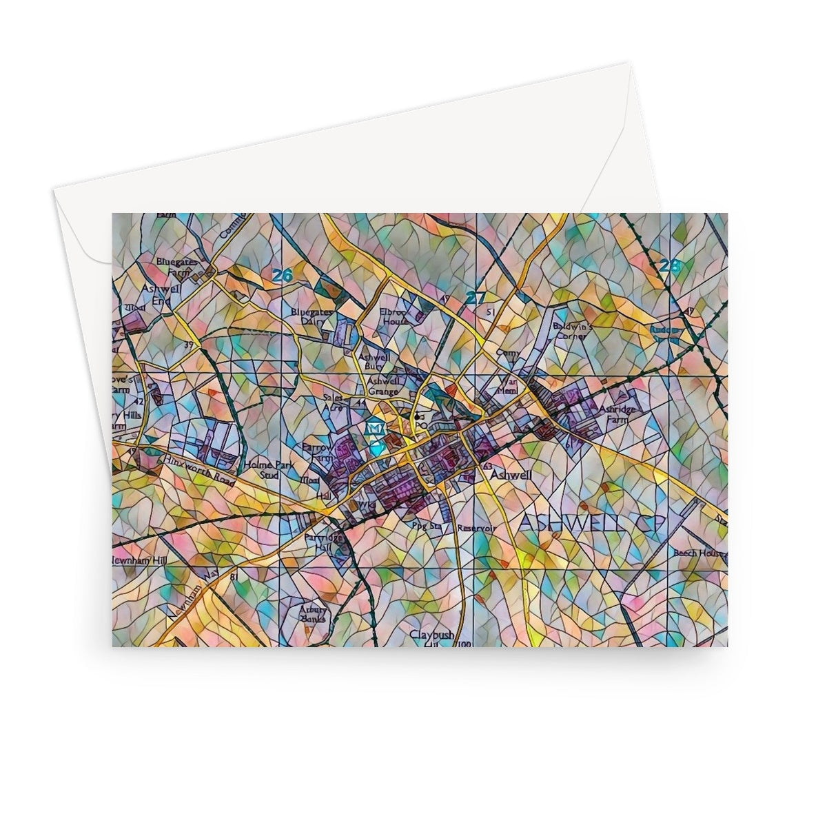 Ashwell OS - Mosaic Greeting Card