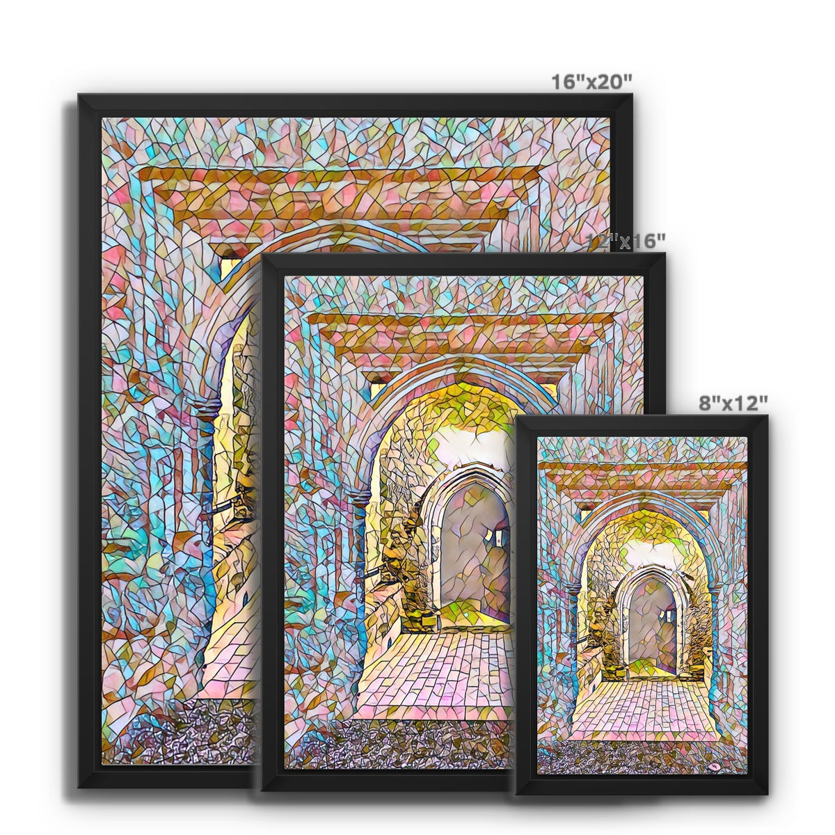 St Mary's North Entrance - Mosaic Framed Canvas