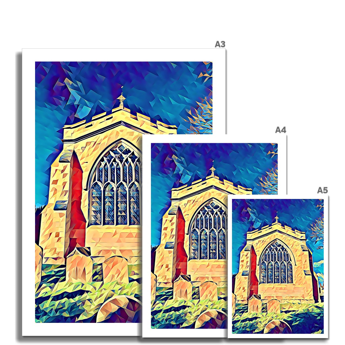 St Mary's East Face - Poly Art Fine Art Print