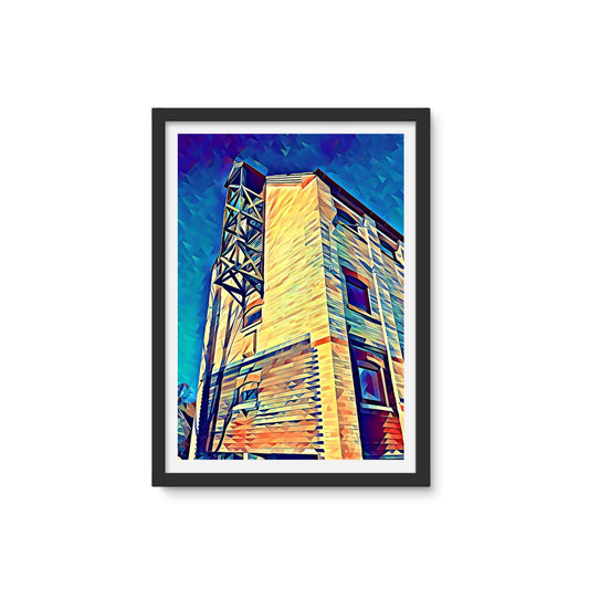 The Maltings 2 - Poly Art Framed Photo Tile