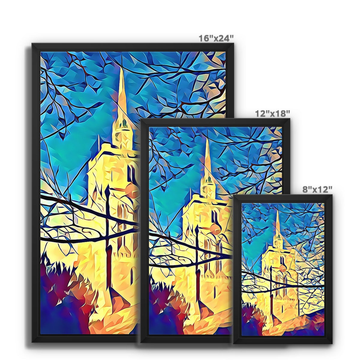 St Mary's Veiled - Poly Art Framed Canvas