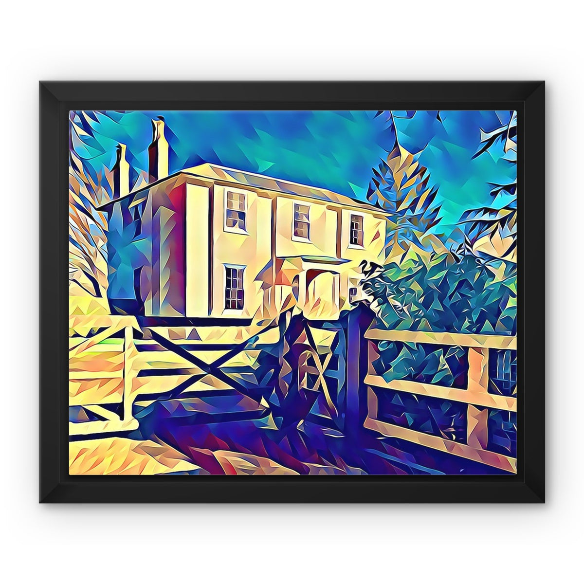 The Old Rectory - Poly Art Framed Canvas