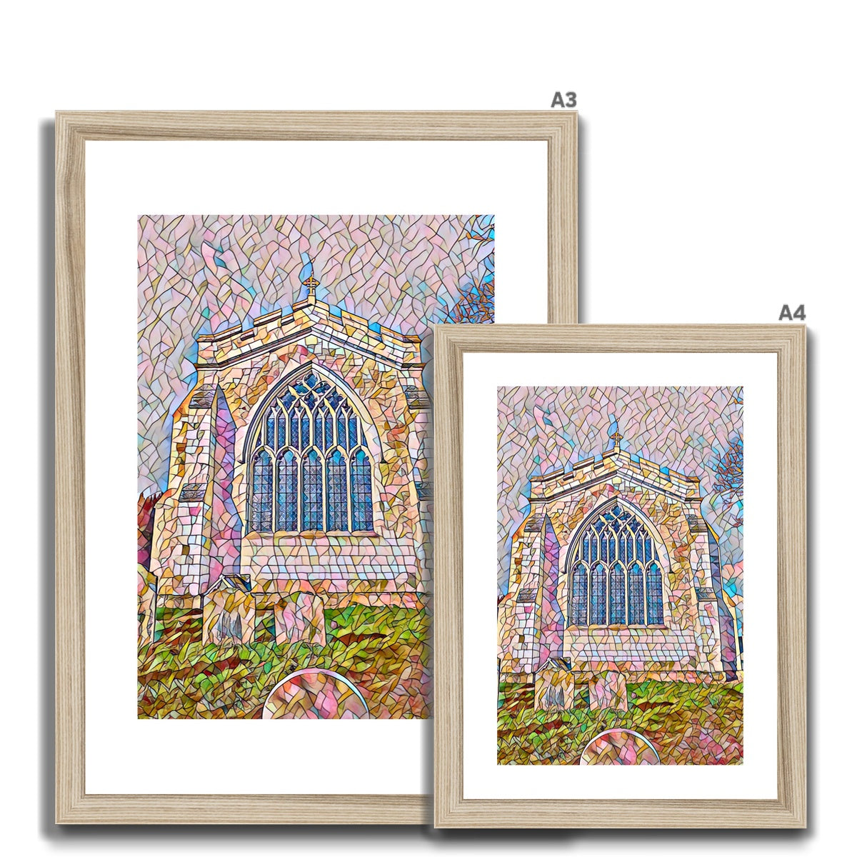 St Mary's East Face - Mosaic Framed & Mounted Print