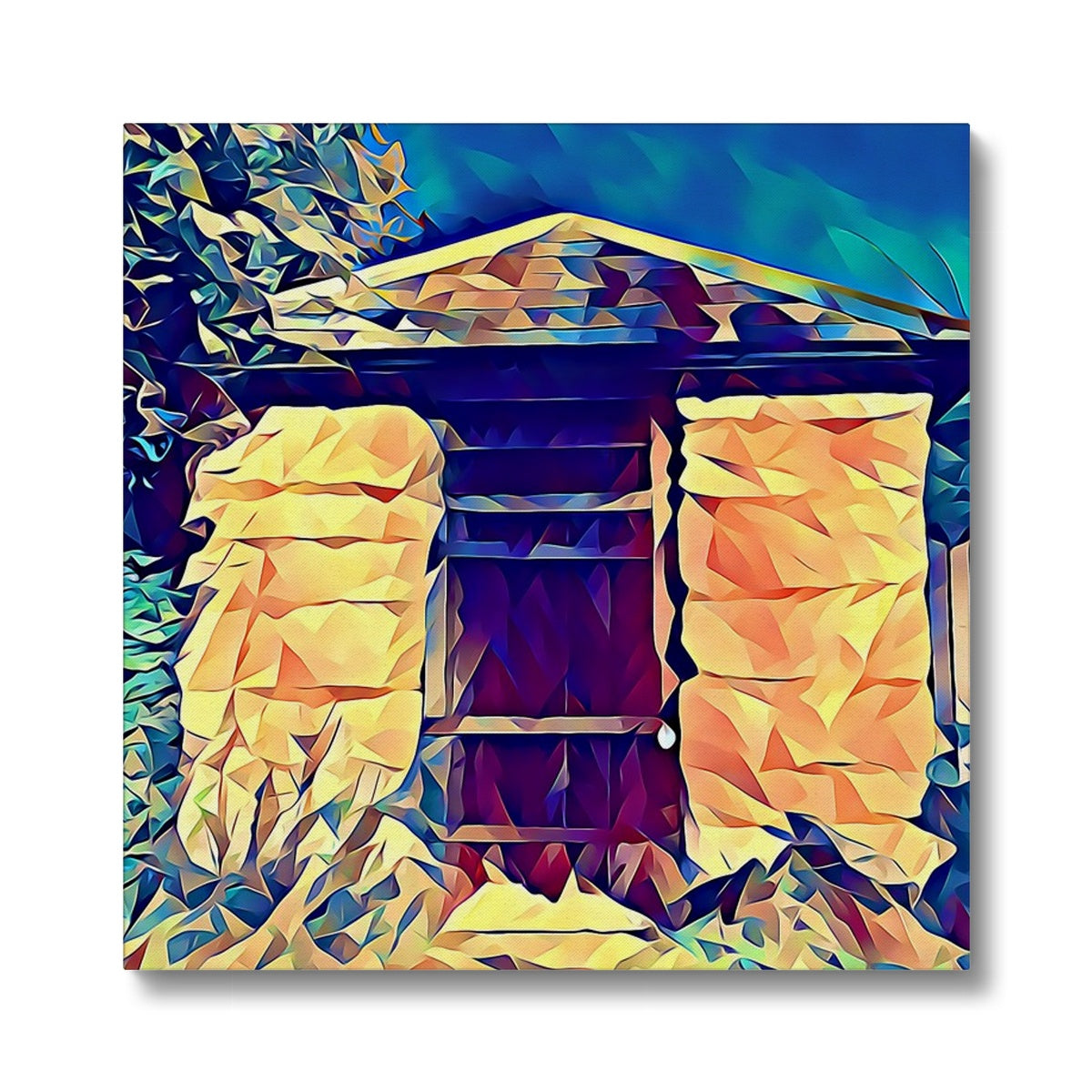 The Lock Up - Poly Art Canvas