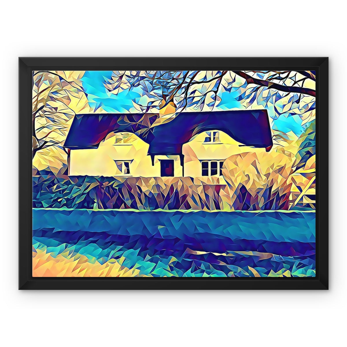 Ashwell End - Poly Art Framed Canvas