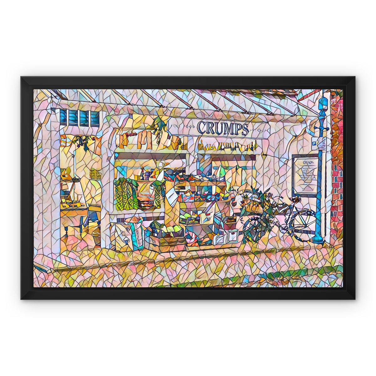 Crumps - Mosaic Framed Canvas