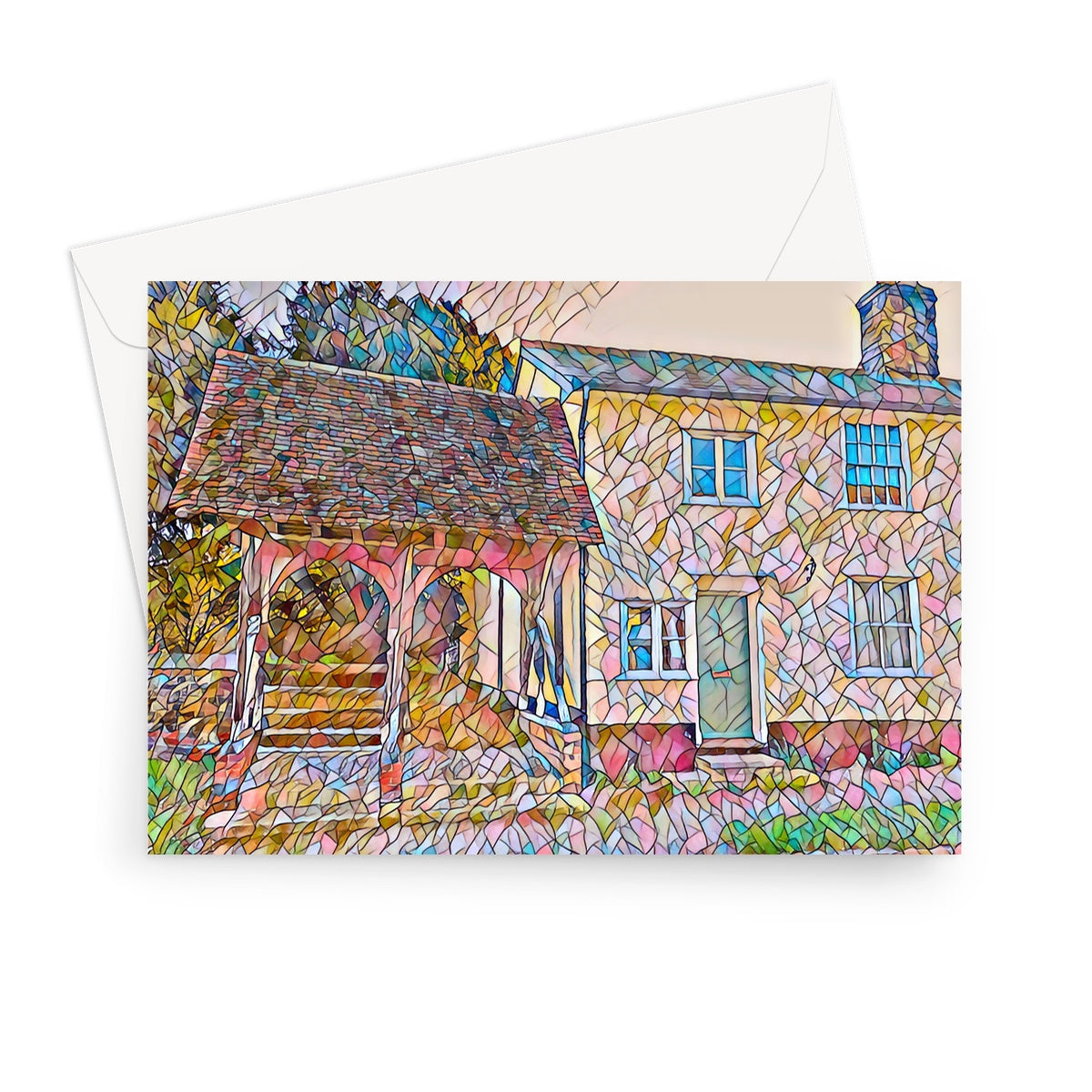 The Lychgate - Mosaic Greeting Card