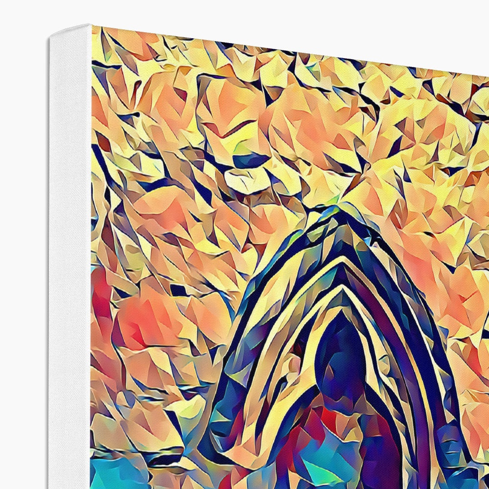 St Mary's Window Arch - Poly Art Canvas