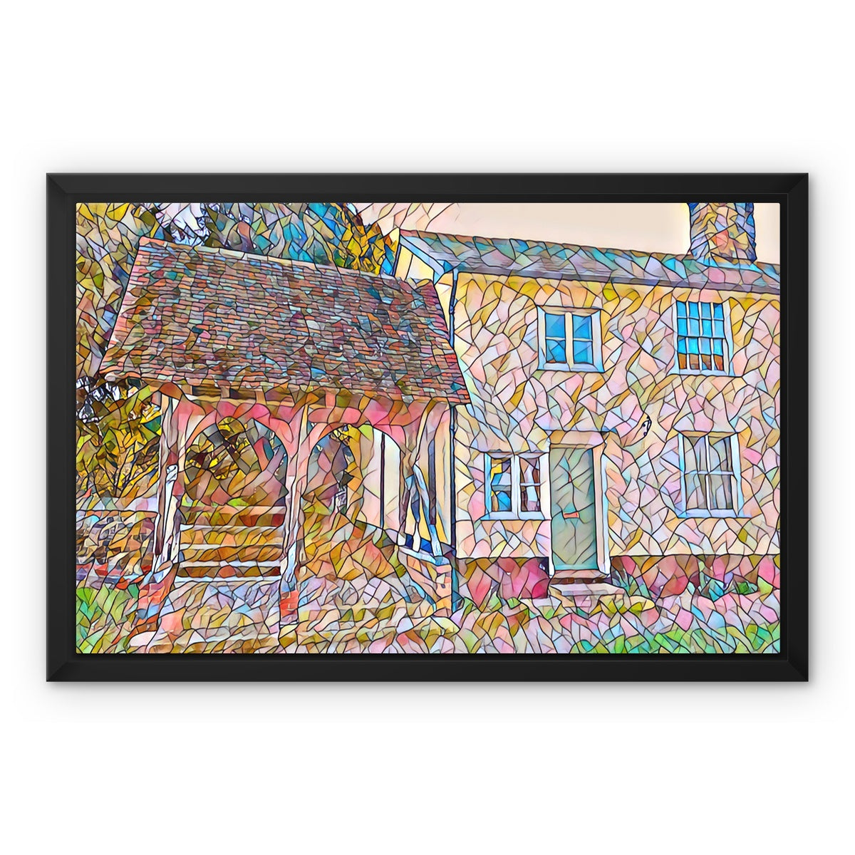 The Lychgate - Mosaic Framed Canvas