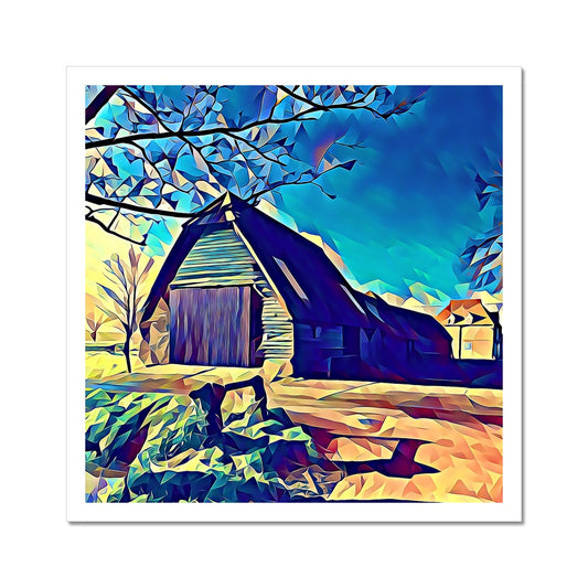 Bluegates Barn - Poly Art Fine Art Print